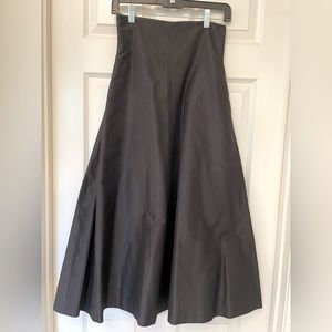 Xavier black high-waisted statement skirt